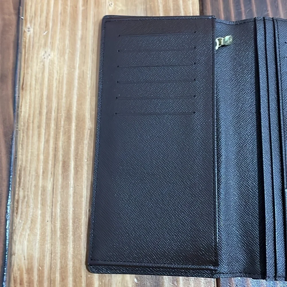Louis Vuitton Damier Ebene Brazza Long Bifold Wallet